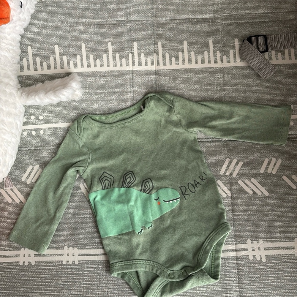 3PC Roaring Dino Bodysuit
